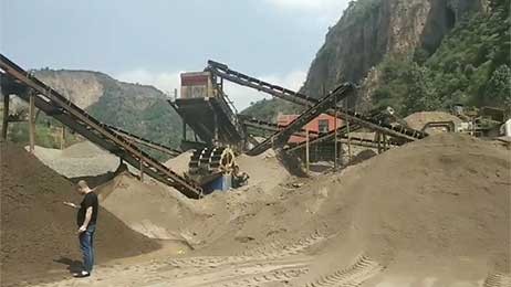 250T/H鹤壁大型石料厂移动江南在线手机版（大中国区）现场视频_带洗沙