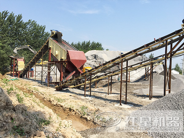 重锤式江南在线手机版（大中国区）破碎物料现场