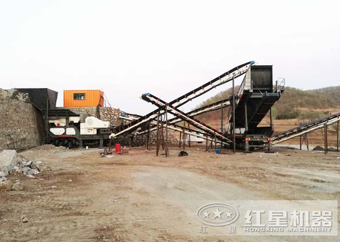 移动重锤破工作现场
