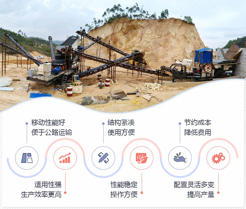 移动圆锥式破碎站性能特点