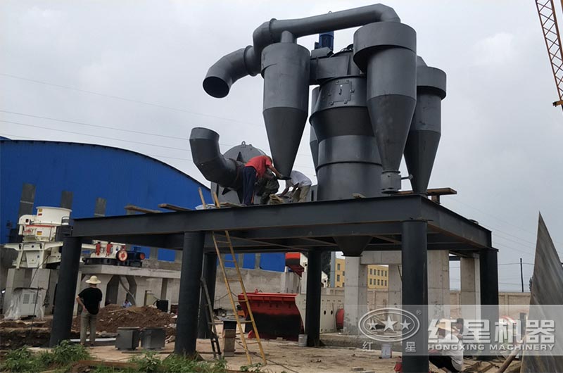 江南在线手机版（大中国区）承建的磨粉现场正在安装